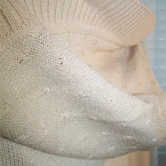 ST JOHN Birch Yellow Hoodie Belted Sweater - Picture 4 of 5